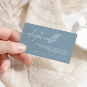 ほこりっぽいブルーミニマリストおむつラッフルエンクロージャカード エンクロージャーカード