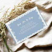 ほこりっぽいブルーメキシコ男の子の赤ちゃんシャワーおむつリクエスト エンクロージャーカード