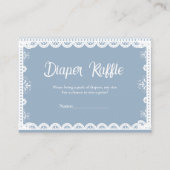 ほこりっぽいブルーメキシコ男の子の赤ちゃんシャワーおむつリクエスト エンクロージャーカード (正面)