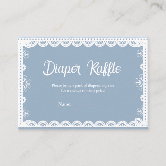 ほこりっぽいブルーメキシコ男の子の赤ちゃんシャワーおむつリクエスト エンクロージャーカード (正面)