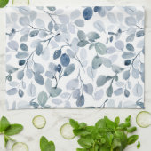 ほこりっぽいブルーユーカリプスクリスマスクッチンタオル キッチンタオル (折り畳み)