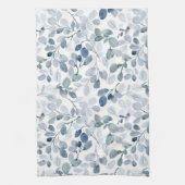 ほこりっぽいブルーユーカリプスクリスマスクッチンタオル キッチンタオル (縦)