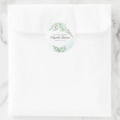 ほこりっぽいブルーユーカリ緑の記念葬式 ラウンドシール (バッグ)