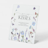 ほこりっぽいブルーワイルドフラワーどのぐらいのキス 台座サイン (正面)