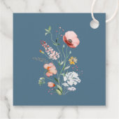 ほこりっぽいブルーワイルドフラワーズメドウウェルカムギフトラベル フェイバータグ (裏面)