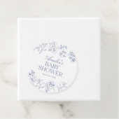 ほこりっぽいブルーヴィンテージチノイスリーベビーシャワー フェイバータグ (インサイチュ)