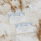 ほこりっぽいブルーヴィンテージフローラナースベビーシャワー本 エンクロージャーカード