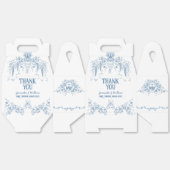 ほこりっぽいブルーヴィンテージフローラナースベビーシャワー本 フェイバーボックス (見開き)