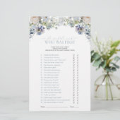 ほこりっぽいブルー彼は彼女はフローラシャワーのゲームを言った (スタンド正面)