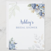 ほこりっぽいブルー彼は彼女はブライダルシャワーゲームと言った (裏面)