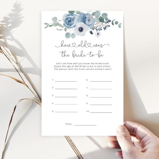 ほこりっぽいブルー新婦は何歳になったか