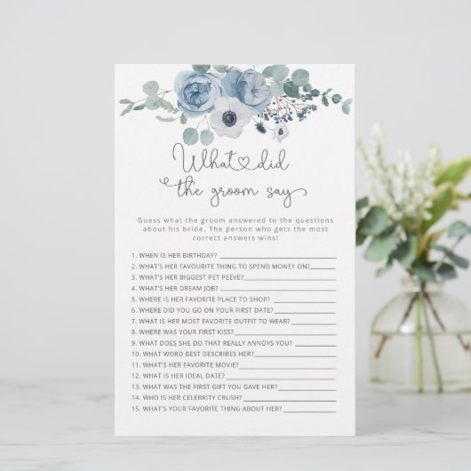 ほこりっぽいブルー新郎は何と言ったブライダルゲーム (スタンド正面)