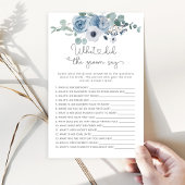 ほこりっぽいブルー新郎は何と言ったブライダルゲーム