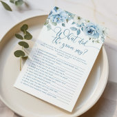 ほこりっぽいブルー新郎は何と言ったブライダルシャワー