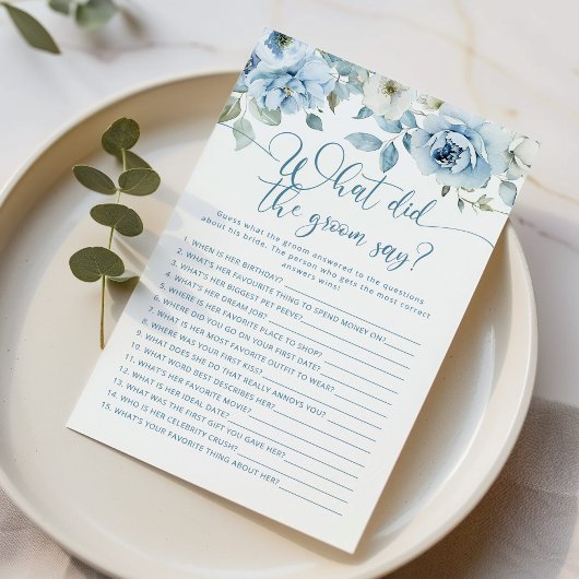 ほこりっぽいブルー新郎は何と言ったブライダルシャワー