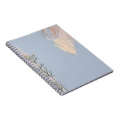 ほこりっぽいブルーBOHOドリームキャッチャーカスタムステーショナリー ノートブック (右側)