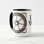 ほこりっぽいホイール：ホイール&ショーマグカップ マグカップ (正面左)