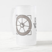ほこりっぽいホイール：ホイール&曇りマグカップを表示 フロストグラスビールジョッキ (正面左)