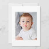 ほこりっぽいミニマルバラ初の聖餐式 招待状 (裏面)