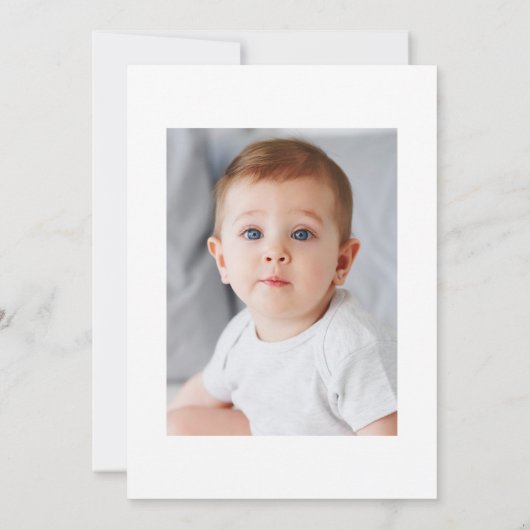 ほこりっぽいミニマルバラ初の聖餐式 招待状 (裏面)