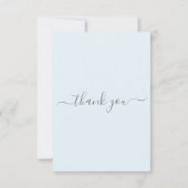 ほこりっぽいミニマル台本の葬儀サンキューカード サンキューカード (裏面)