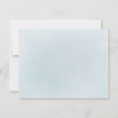 ほこりっぽいミニマル緑の文パーソナライズされた房具 ノートカード (裏面)