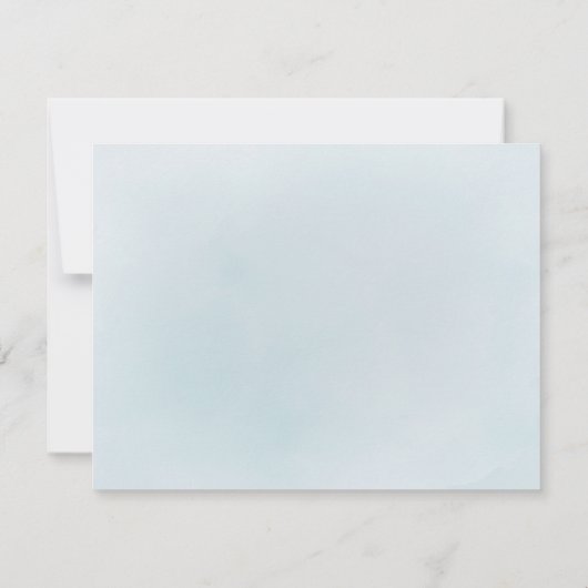 ほこりっぽいミニマル緑の文パーソナライズされた房具 ノートカード (裏面)