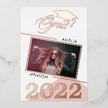 ほこりっぽいモダンピンクの卒業生2写真卒業