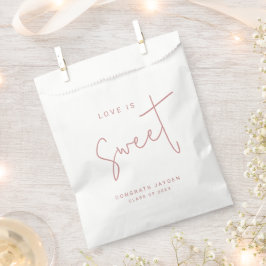 ほこりっぽいモダンピンクの台本の愛は甘い卒業 フェイバーバッグ