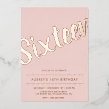 ほこりっぽいモダンピンクローズ金ゴールドSweet sixteen