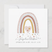 ほこりっぽいモダン赤面ミュート虹の女の子誕生写真 (正面)