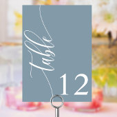 ほこりっぽいモダン青い書結婚道 テーブルナンバー