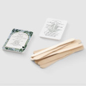 ほこりっぽいモダン青い緑の結婚屋外 ハンドファン (組立なし)