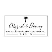 ほこりっぽいヤシ |ビーチ結婚をテーマにした自己インキング臭 セルフインキングスタンプ (デザイン)