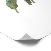 ほこりっぽいヤシ |ミニマル結婚へようこそ ポスター (角)