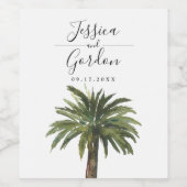 ほこりっぽいヤシ |飲料ラベルセット ワインラベル (シングルラベル)