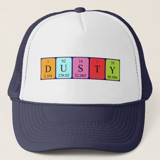 ほこりっぽい定期テーブル名hat キャップ (正面)