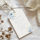 ほこりっぽい小さな治療踊り足結婚の徴候 ギフトタグ