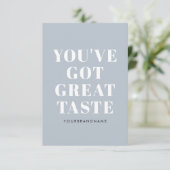 ほこりっぽい得青素晴らしが感謝していい サンキューカード (スタンド正面)