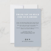 ほこりっぽい得青素晴らしが感謝していい サンキューカード (裏面)