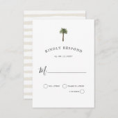 ほこりっぽい手のひら |の結婚お祝い | RSVP応答 出欠カード (正面/裏面)
