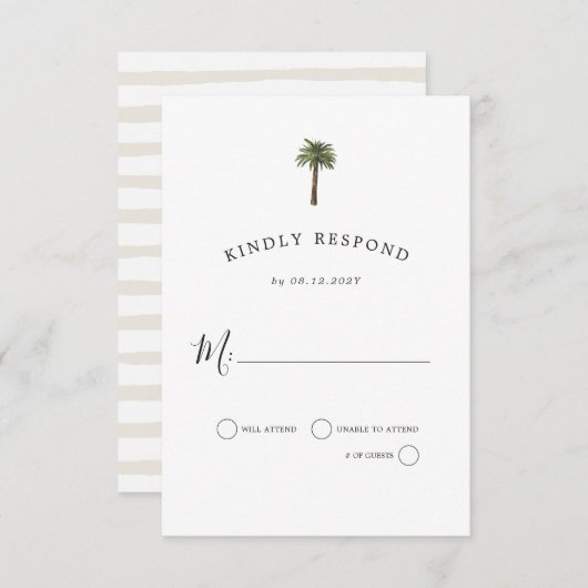 ほこりっぽい手のひら |の結婚お祝い | RSVP応答 出欠カード (正面/裏面)