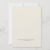 ほこりっぽい手のひら |サンドポスト結婚のビーチパーティー 招待状 (裏面)