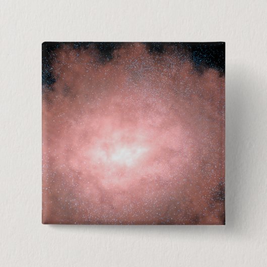 ほこりっぽい明るい銀河系 缶バッジ (正面)