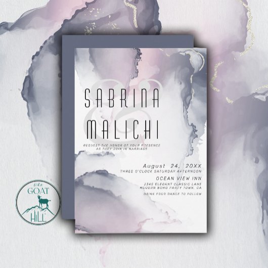 ほこりっぽい梅赤面ピューター液アルコールインキ 招待状