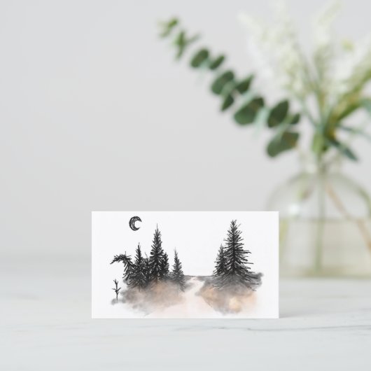 ほこりっぽい森 名刺 (スタンド正面)