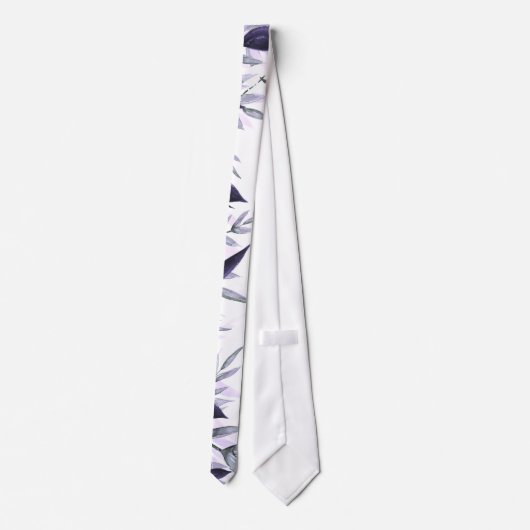 ほこりっぽい植物性フローラ結婚のネックタイ ネクタイ (裏面)