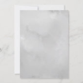 ほこりっぽい植物性フローラ結婚式の日付カードを保存 セーブザデート (裏面)