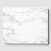 ほこりっぽい植物緑の金ゴールドマーブル結婚ズ ゲストブック (裏面)