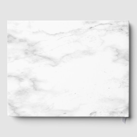 ほこりっぽい植物緑の金ゴールドマーブル結婚ズ ゲストブック (裏面)